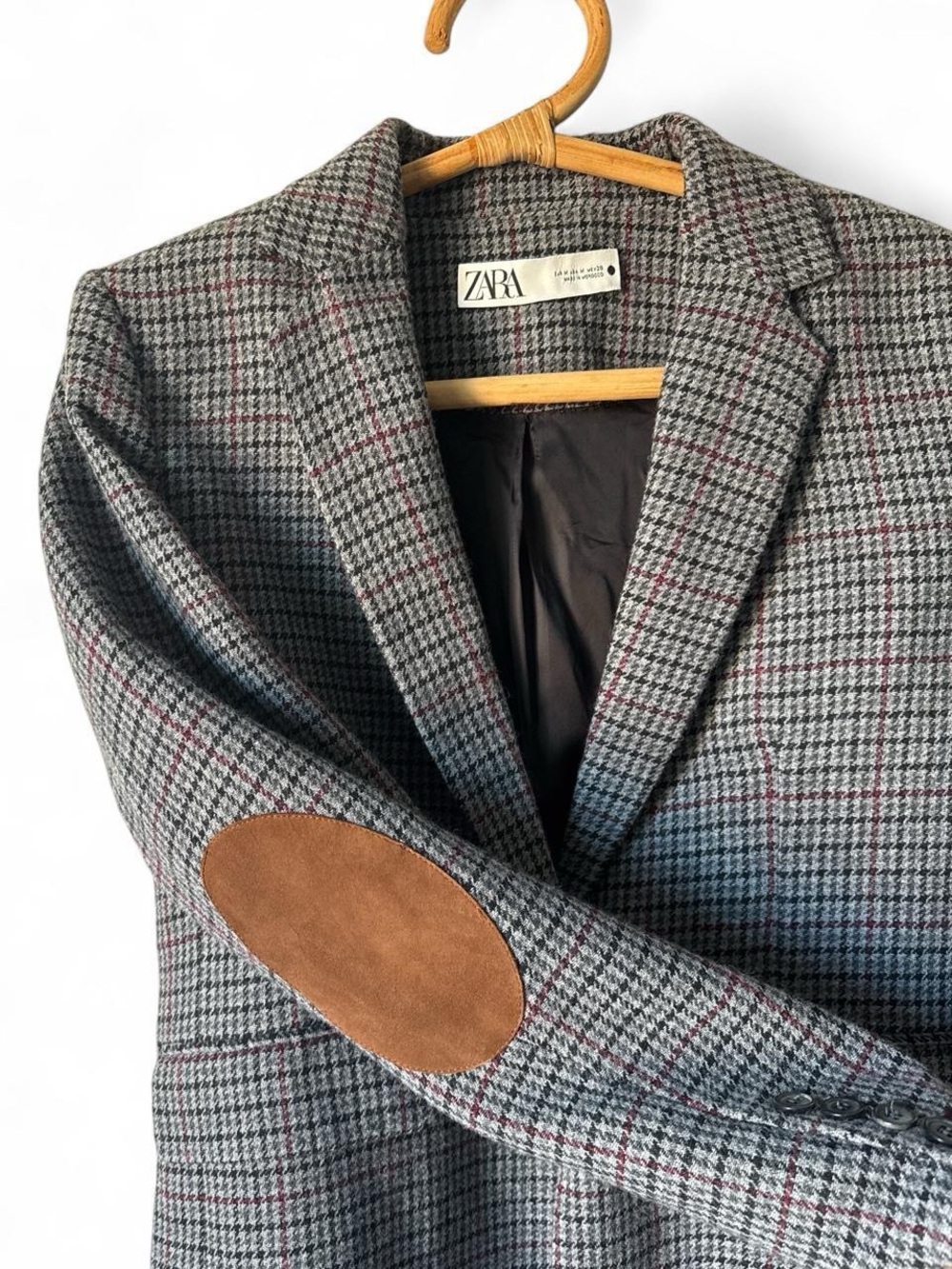 Zara Dark Academia Haberdashery Houndstooth Blazer Preppy Grandpacore Med $119